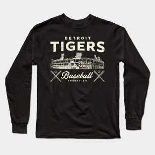Detroit Tigers Stadium By Buck Long Sleeve T-Shirt